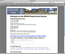CEDAR website screenshot thumbnail